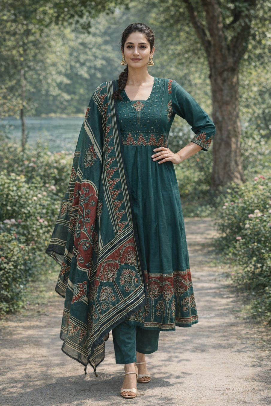 Anarkali 3pc set